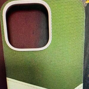 SHEIN Green and White Phone Case